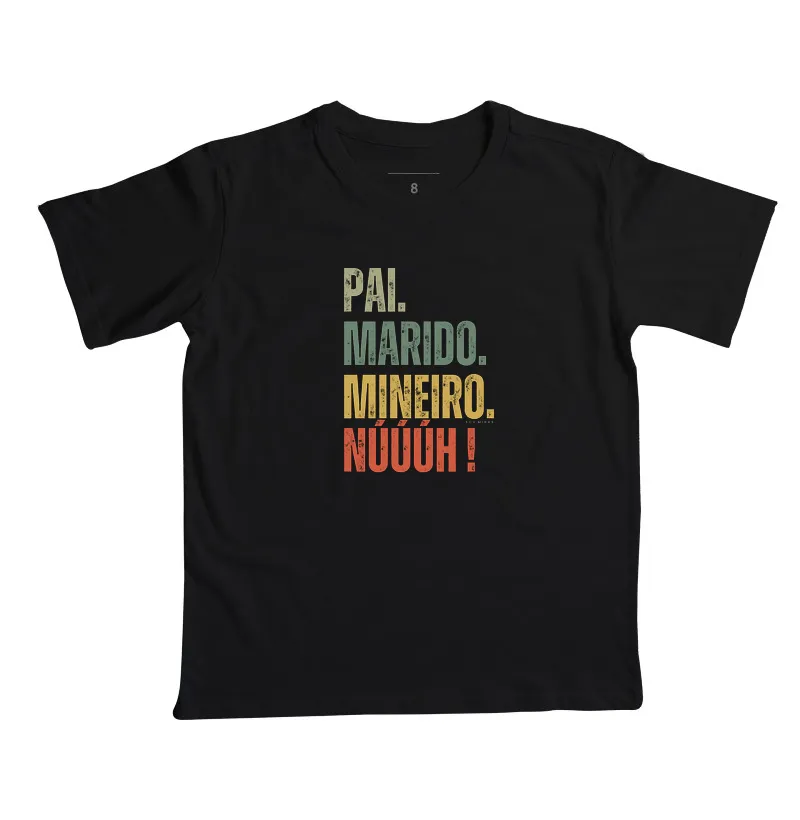 Camiseta Pai Marido Mineiro | Tripla Identidade - Tamanho infantil - Imagem 5