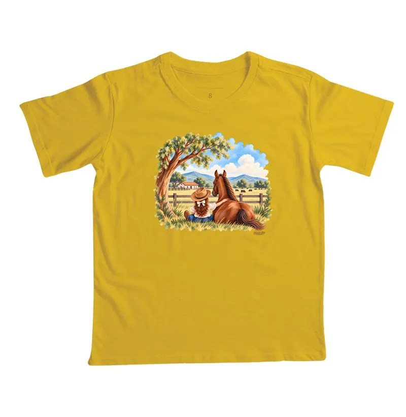 Camisa Infantil - Menina e Cavalo - Imagem 3