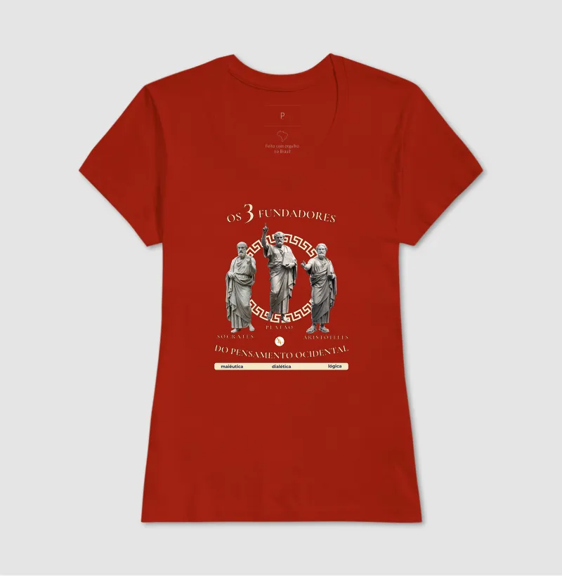 Camiseta Filosofia "Os 3 Fundadores do Pensamento Ocidental" | Sócrates, Platão e Aristóteles - Imagem 14