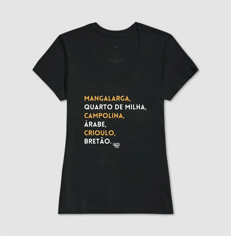 Camiseta Raças de Cavalo Equinos Veterinária Grande Porte Algodão - Fauna Way - Imagem 3