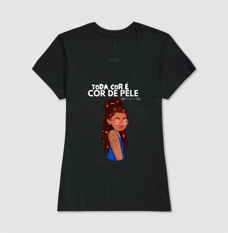 Camiseta Toda Cor é Cor de Pele - Imagem 6