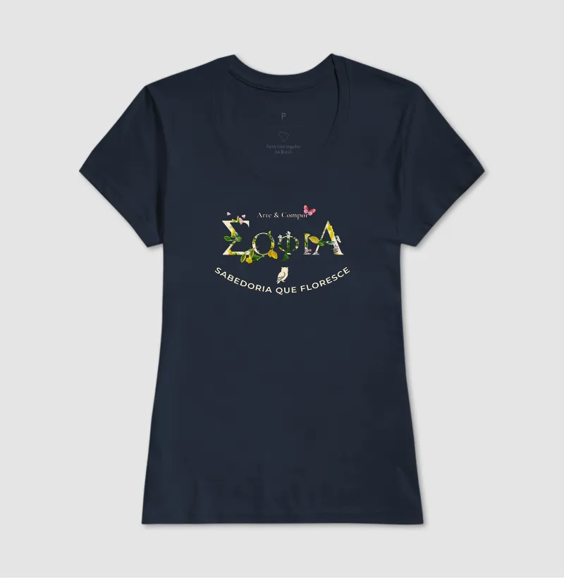 Camiseta SABEDORIA FLORESCENTE | Coleção Autoral Arte & Compor - Imagem 10