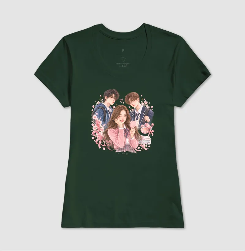 Camiseta Beleza | Romance Escolar em Aquarela - Imagem 12
