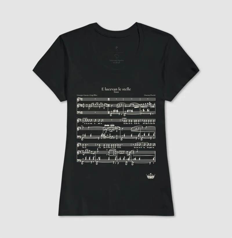 E lucevan le stelle - Tosca | Camiseta de Ópera - Imagem 3