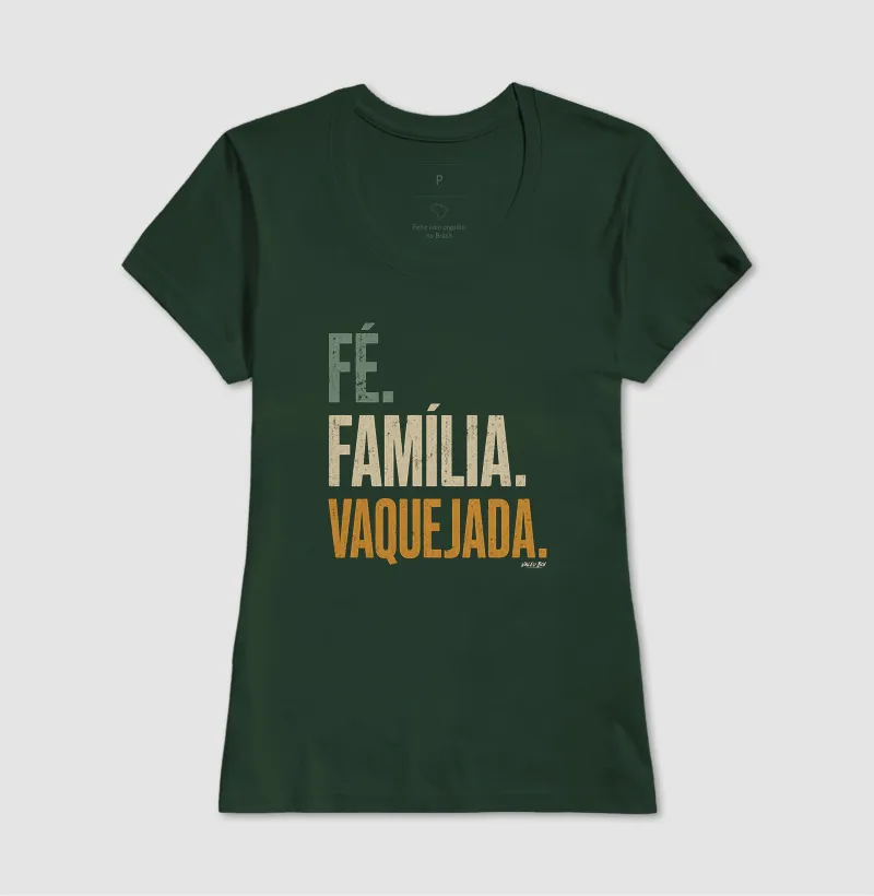 Camisa Algodão - Fé. Família. Vaquejada. - Imagem 12