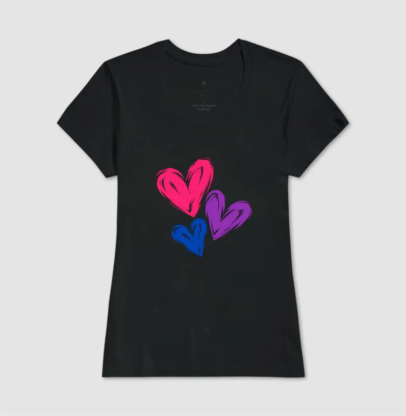Corações Cores Bissexual  - Imagem 3