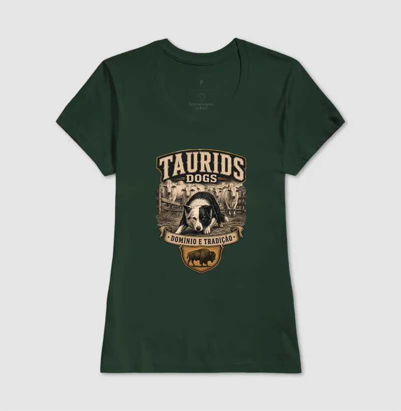 CAMISETA TAURIDS DOGS DOMINIO E TRADIÇÃO BORDER  - Imagem 13