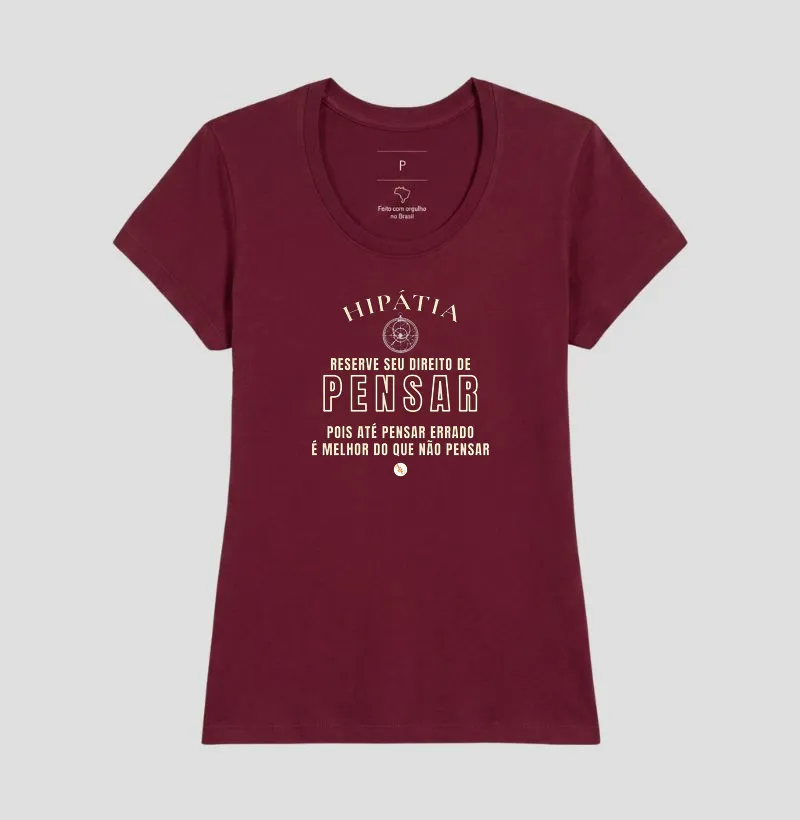 Camiseta Tipográfica Hipátia | Direito de Pensar - Imagem 22