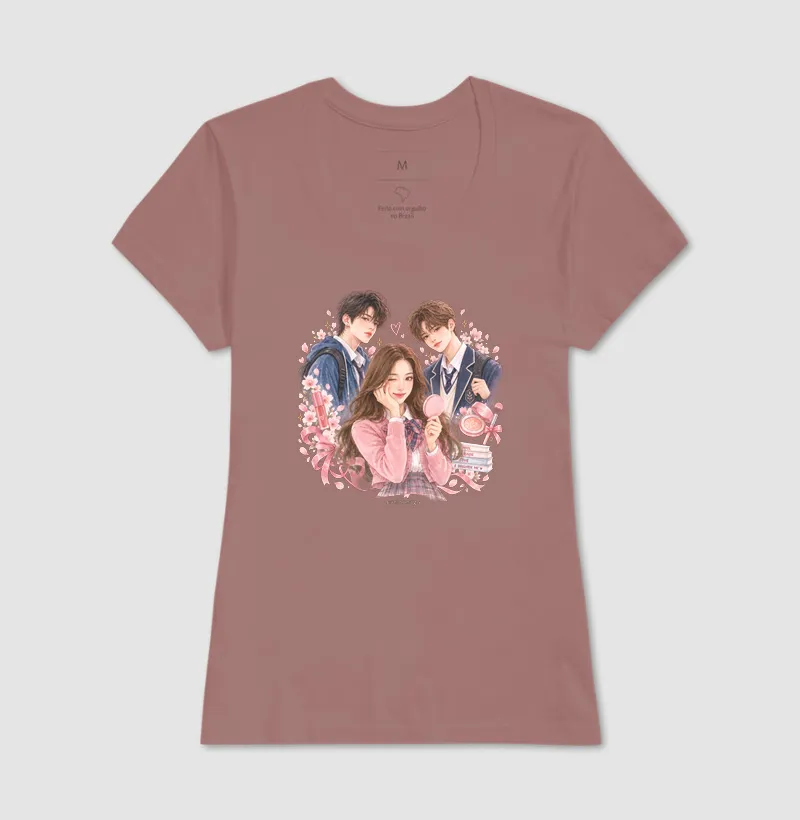 Camiseta Beleza | Romance Escolar em Aquarela - Imagem 14
