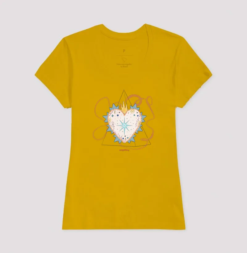 T shirt Coração flamejante - Imagem 7