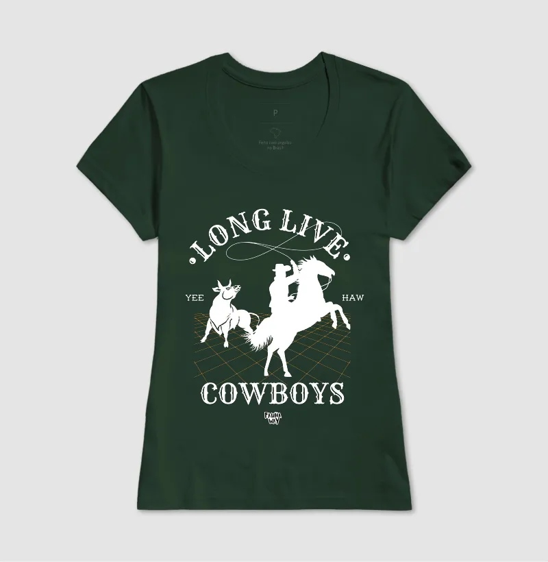 Camiseta Vida Longa aos Cowboys Cavalo Country Veterinária Algodão - Fauna Way - Imagem 13