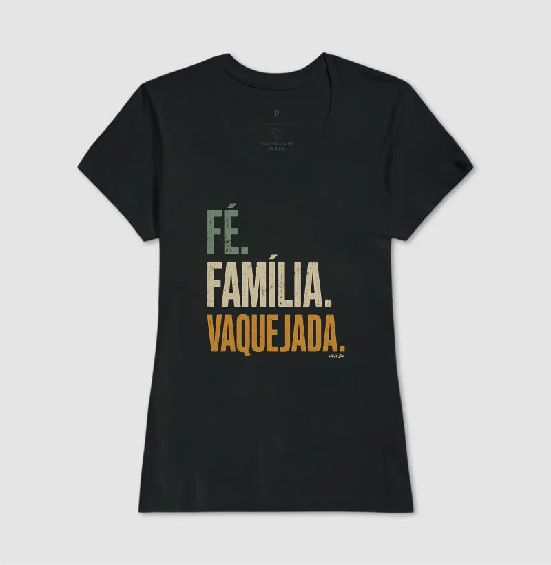 Camisa Algodão - Fé. Família. Vaquejada. - Imagem 4