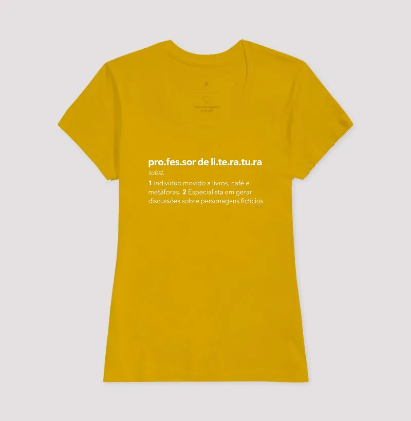 Camiseta Professor de Literatura — Livros, Café e Metáforas - Imagem 15