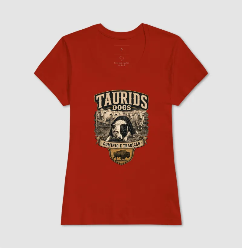 CAMISETA TAURIDS DOGS DOMINIO E TRADIÇÃO BORDER  - Imagem 11