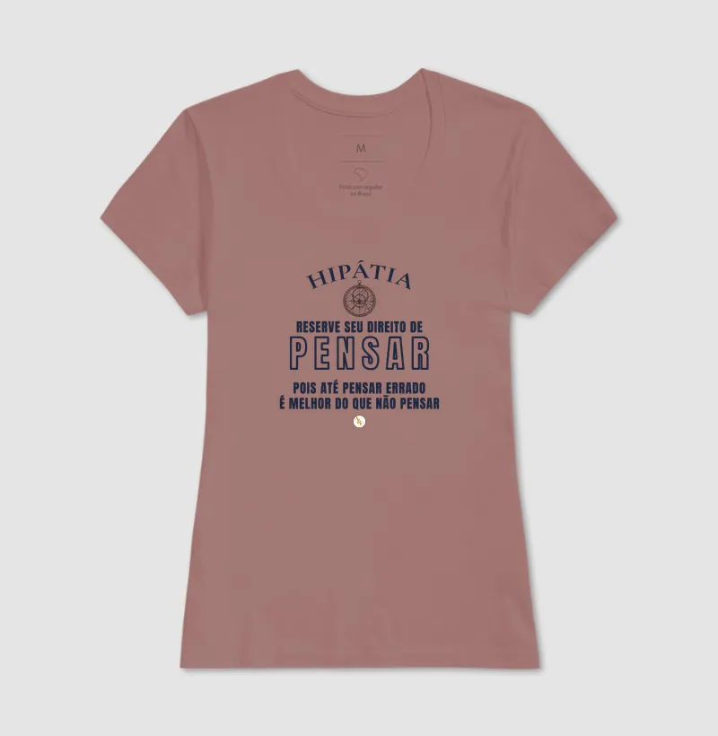 Camiseta Tipográfica Hipátia | Direito de Pensar - Imagem 20