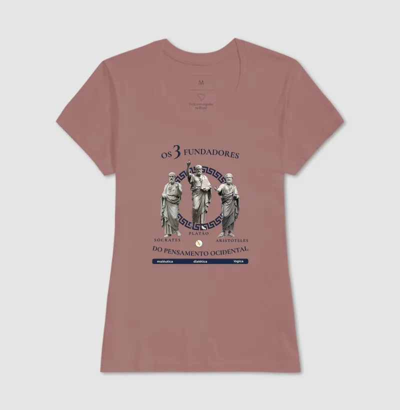 Camiseta Filosofia "Os 3 Fundadores do Pensamento Ocidental" | Sócrates, Platão e Aristóteles - Imagem 20