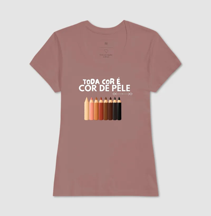 Camiseta Toda Cor é Cor de Pele — Lápis - Imagem 20