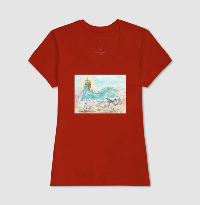 Camisa Algodão - Aquarela Nossa Senhora - Imagem 11
