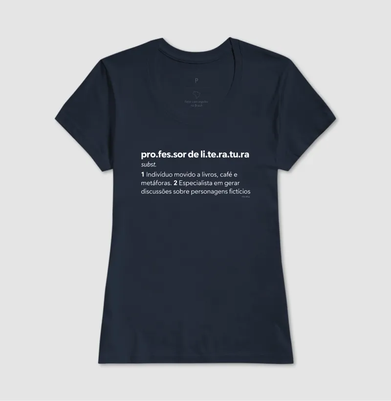 Camiseta Professor de Literatura — Livros, Café e Metáforas - Imagem 7
