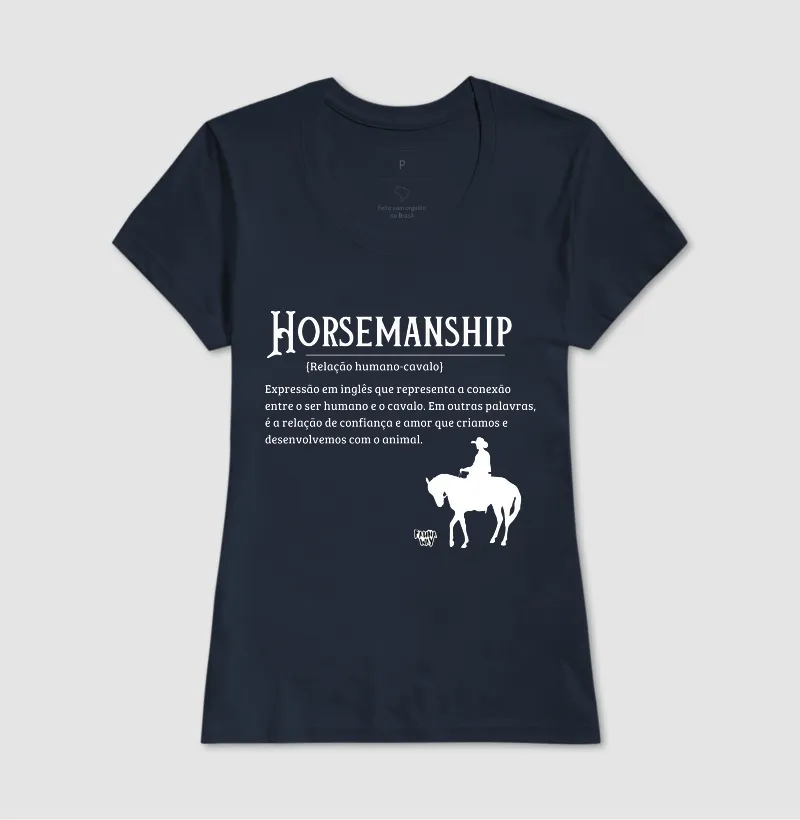 Camiseta Horsemanship Cavalo Equestre Medicina Veterinária Algodão - Fauna Way - Imagem 7