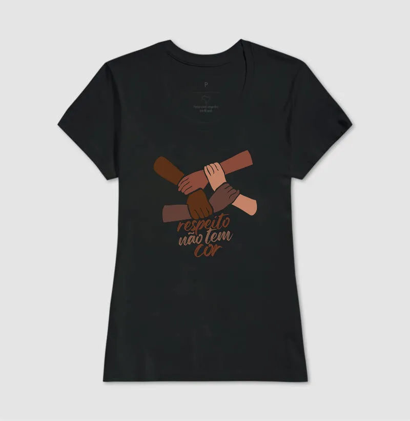 Camiseta Respeito Não Tem Cor - Imagem 6