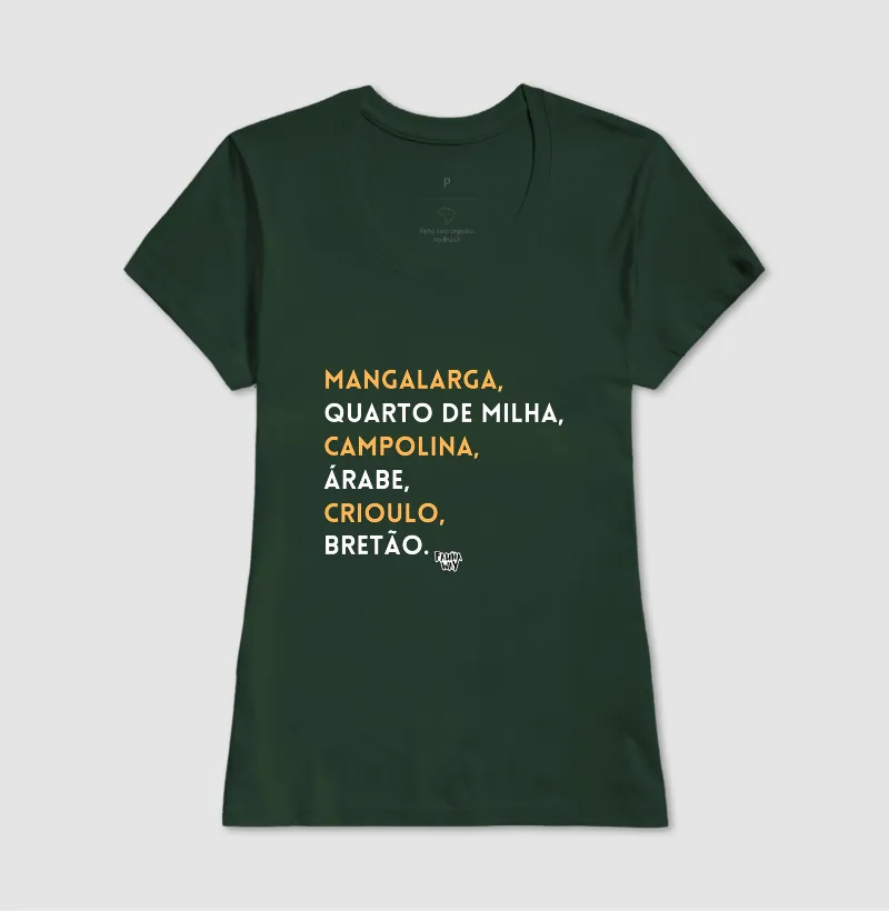 Camiseta Raças de Cavalo Equinos Veterinária Grande Porte Algodão - Fauna Way - Imagem 13