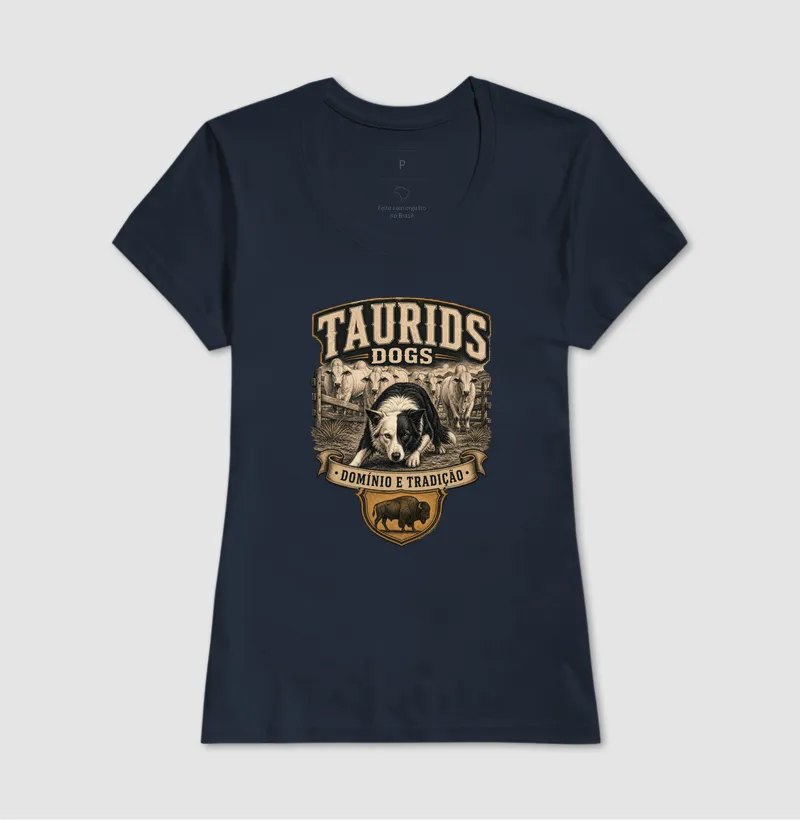CAMISETA TAURIDS DOGS DOMINIO E TRADIÇÃO BORDER  - Imagem 7