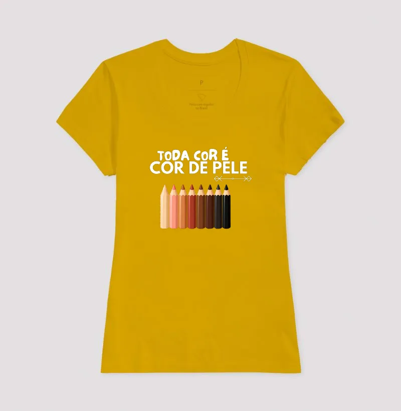 Camiseta Toda Cor é Cor de Pele — Lápis - Imagem 18