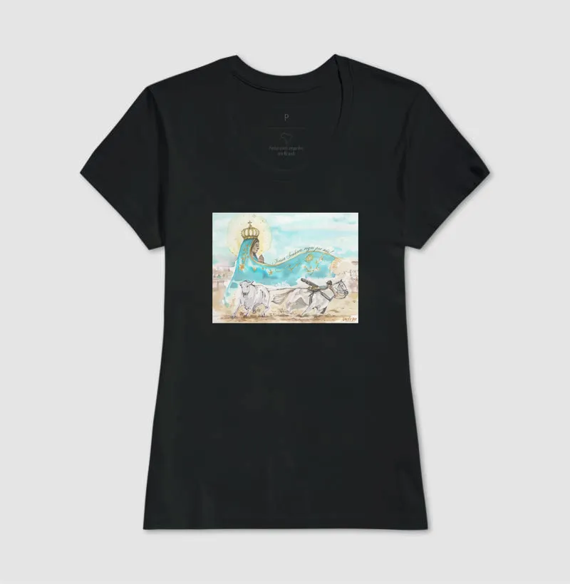 Camisa Algodão - Aquarela Nossa Senhora - Imagem 3
