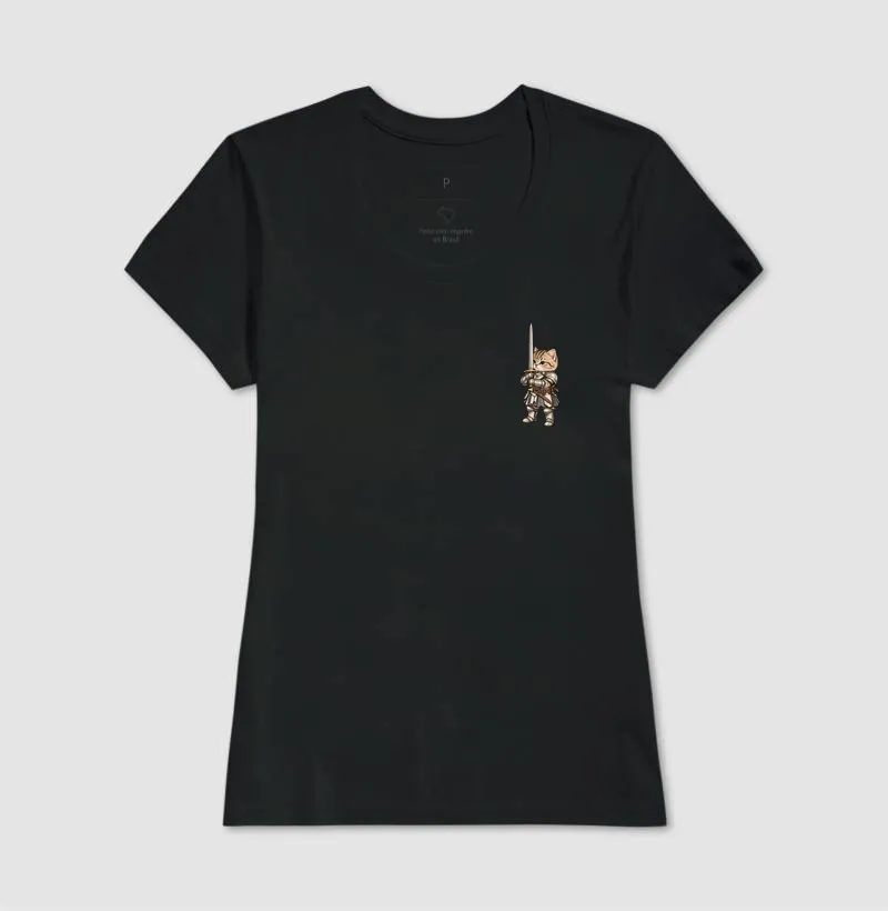 Camiseta Feminina Ao Seu Lado - Gatinha Guerreira - Imagem 4