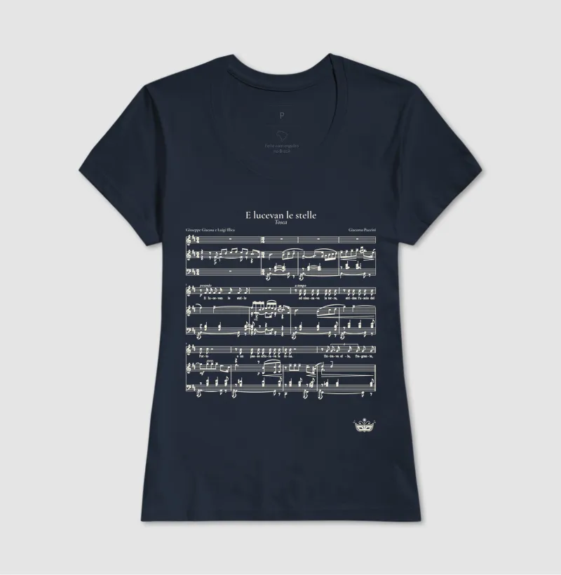 E lucevan le stelle - Tosca | Camiseta de Ópera - Imagem 7