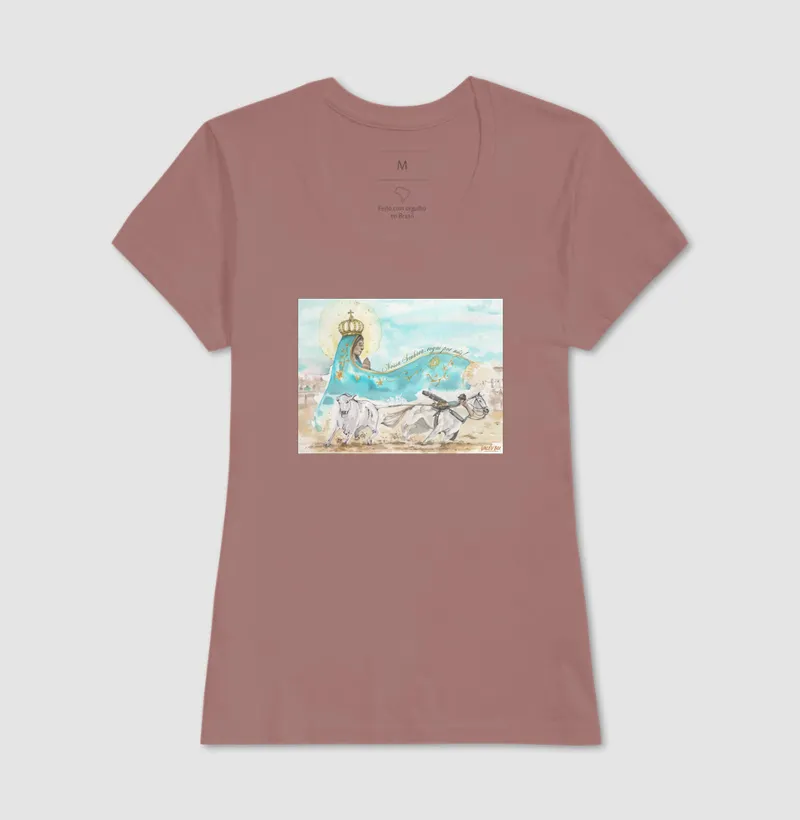 Camisa Algodão - Aquarela Nossa Senhora - Imagem 17