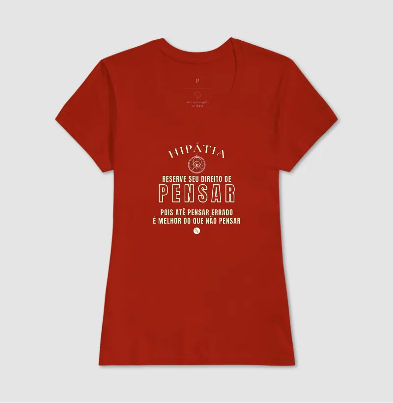 Camiseta Tipográfica Hipátia | Direito de Pensar - Imagem 14