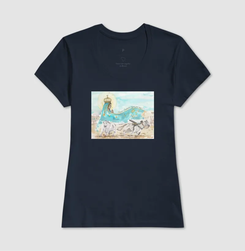 Camisa Algodão - Aquarela Nossa Senhora - Imagem 7