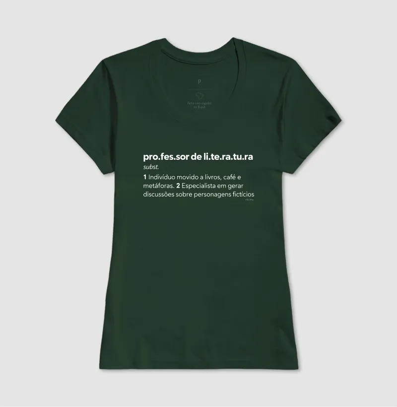 Camiseta Professor de Literatura — Livros, Café e Metáforas - Imagem 13