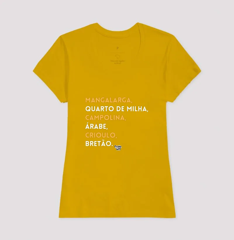 Camiseta Raças de Cavalo Equinos Veterinária Grande Porte Algodão - Fauna Way - Imagem 14