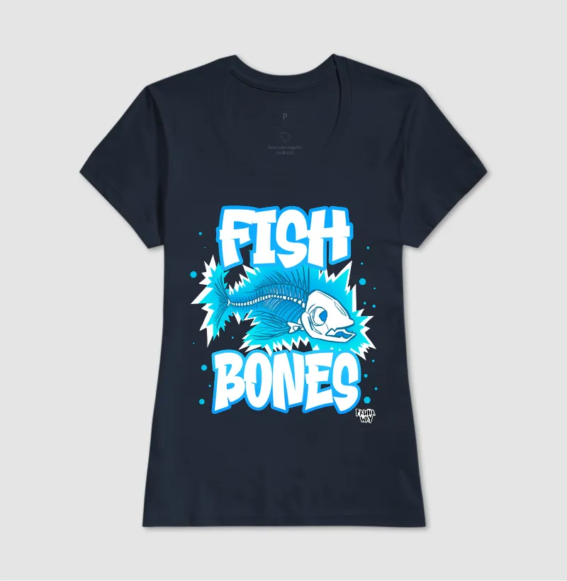 Camiseta Fish Bones Esqueleto Peixe Elétrico Ictiologia Biologia Algodão - Fauna Way - Imagem 5