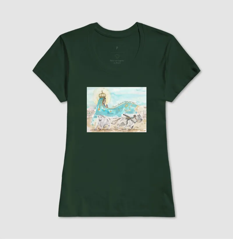Camisa Algodão - Aquarela Nossa Senhora - Imagem 13