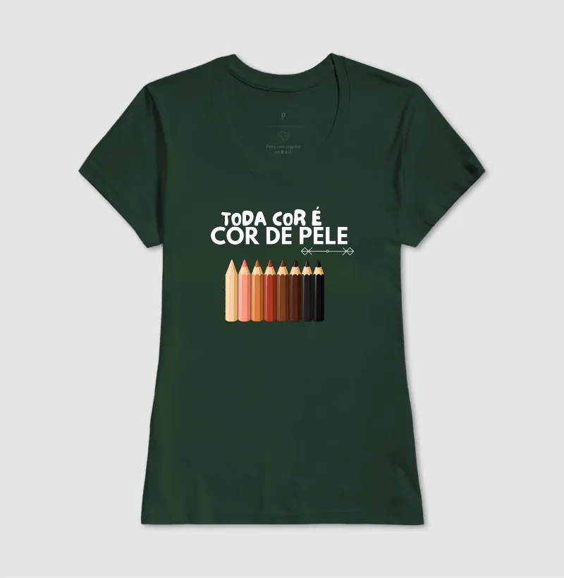 Camiseta Toda Cor é Cor de Pele — Lápis - Imagem 16