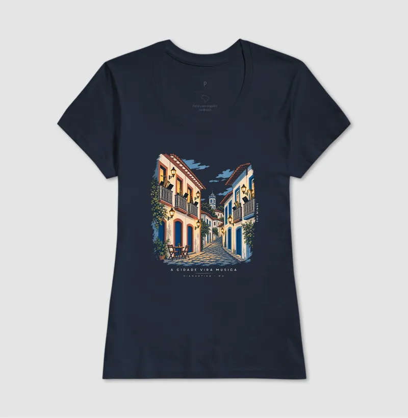 Camiseta A Cidade Vira Música | Diamantina MG | Música das Gerais - Imagem 10