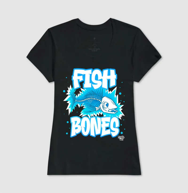 Camiseta Fish Bones Esqueleto Peixe Elétrico Ictiologia Biologia Algodão - Fauna Way - Imagem 3
