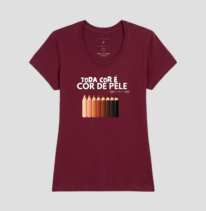 Camiseta Toda Cor é Cor de Pele — Lápis - Imagem 22