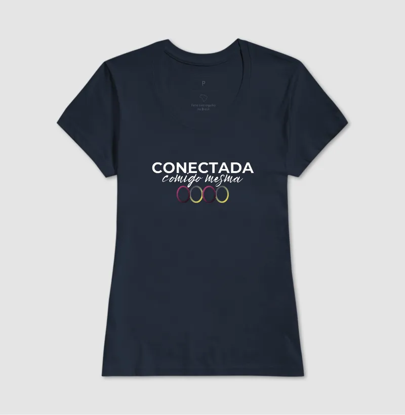Camiseta conectada comigo - escura - Imagem 5