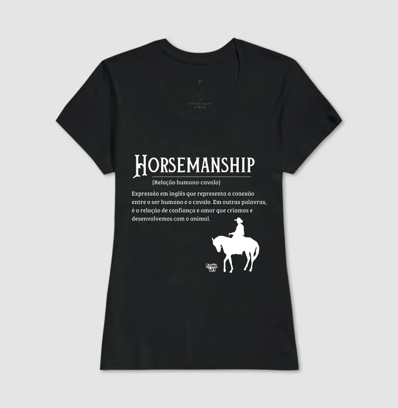 Camiseta Horsemanship Cavalo Equestre Medicina Veterinária Algodão - Fauna Way - Imagem 3