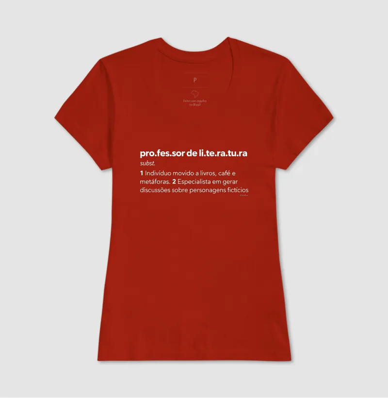 Camiseta Professor de Literatura — Livros, Café e Metáforas - Imagem 11