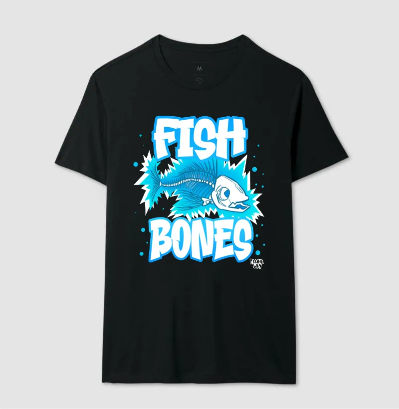Camiseta Fish Bones Esqueleto Peixe Elétrico Ictiologia Biologia Algodão - Fauna Way - Imagem 2