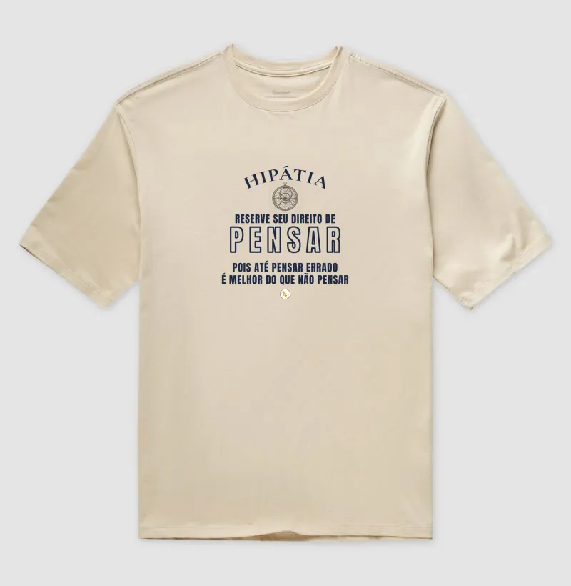 Camiseta Tipográfica Hipátia | Direito de Pensar - Imagem 7