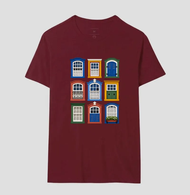 Camiseta Janelas de Minas | Arquitetura Colonial | Charme das Gerais - Imagem 12