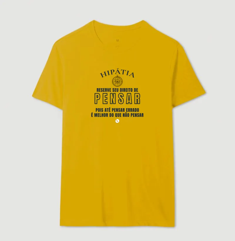 Camiseta Tipográfica Hipátia | Direito de Pensar - Imagem 17