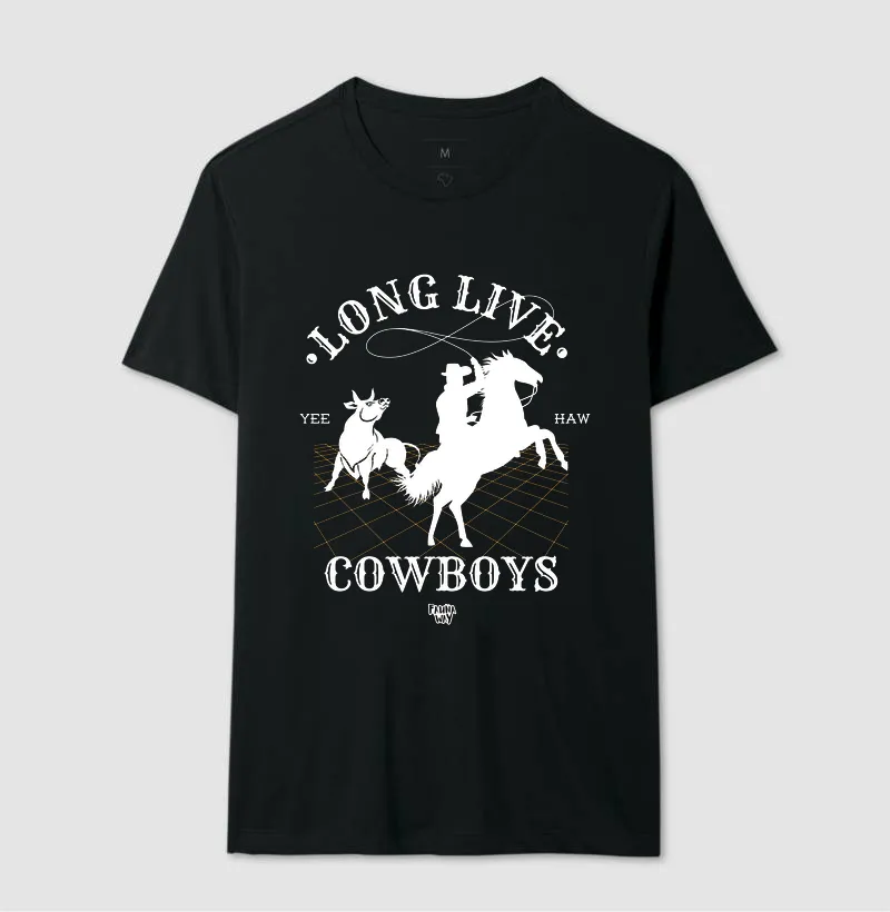 Camiseta Vida Longa aos Cowboys Cavalo Country Veterinária Algodão - Fauna Way - Imagem 2